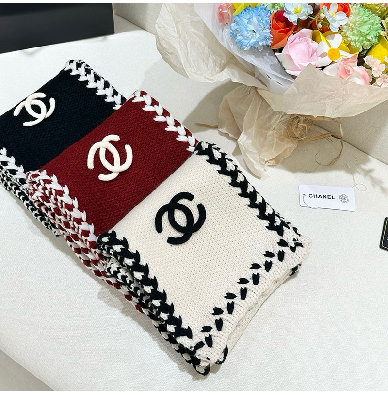 CHANEL-10083 샤넬 2026FW 캐시미어 스카프(3컬러)