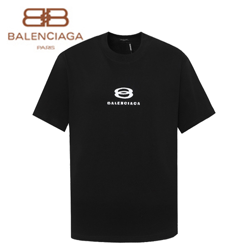 BALENCIAGA-062210 발렌시아가 블랙 아플리케 장식 티셔츠 남여공용