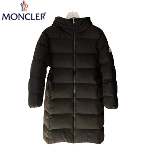 MONCLER-12068 몽클레어 블랙 나일론 롱 패딩 여성용