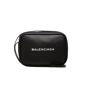 [스페셜오더]BALENCIAGA-489812 발렌시아가 송아지 가죽 블랙 에브리데이 카메라 백 S