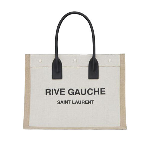 [스페셜오더]SAINT LAURENT-617481 생 로랑 그레이지 린넨 RIVE GAUCHE 스몰 토트백