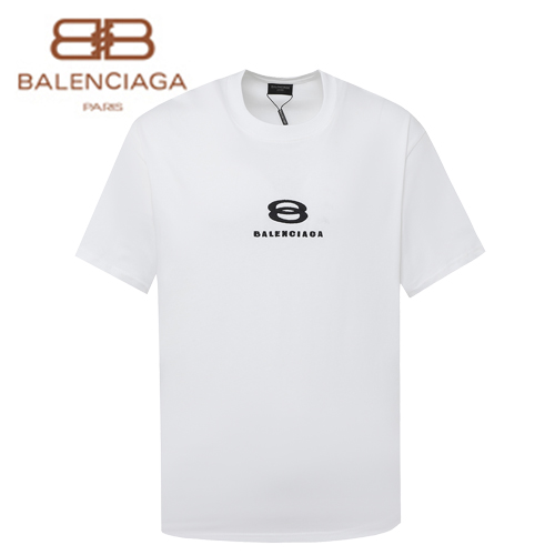 BALENCIAGA-062211 발렌시아가 화이트 아플리케 장식 티셔츠 남여공용