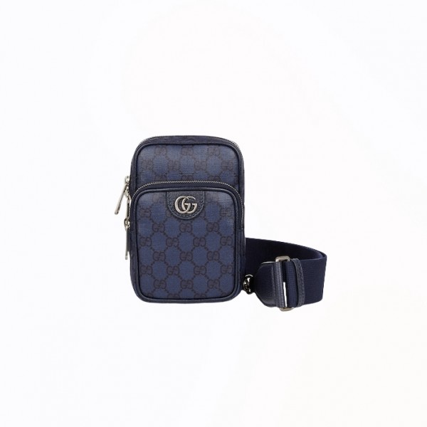 [스페셜오더]GUCCI-752565 8441 구찌 블루/다크블루 GG 오피디아 미니 벨트백 12cm