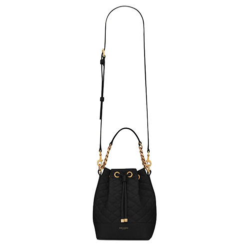 [스페셜오더]SAINT LAURENT-697640 생 로랑 블랙 퀼트 EMMANUELLE 스몰 버킷 백