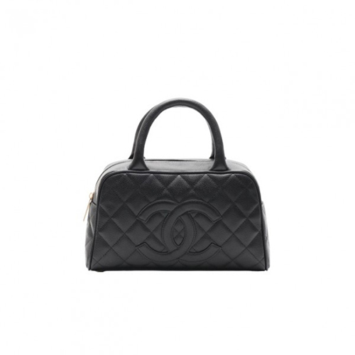 [스페셜오더]CHANEL-A20996 샤넬 블랙 캐비어 빈티지 미니 보스톤백 27CM