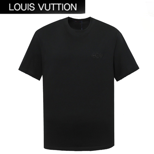 LOUIS VUITTON-062216 루이비통 블랙 코튼 트셔츠 남여공용