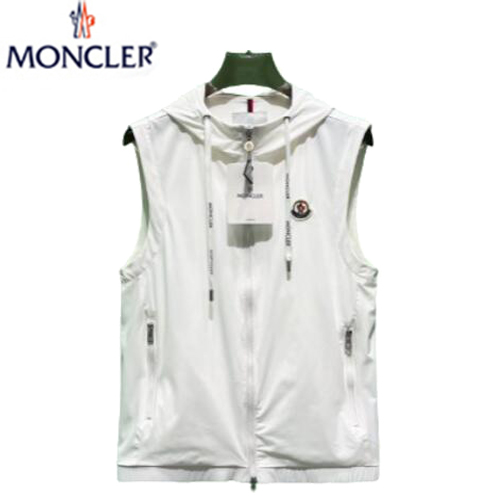 MONCLER-032316 몽클레어 화이트 나일론 바람막이 조끼 남여공용