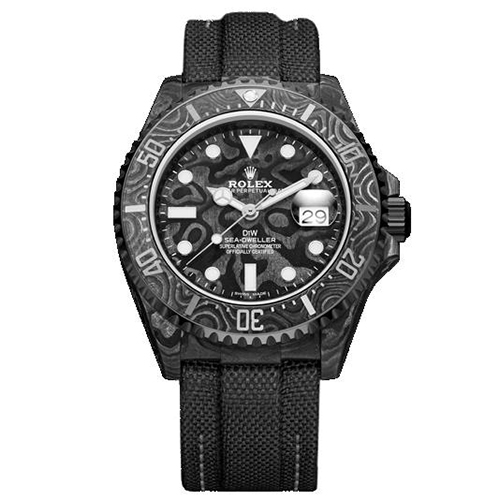 [스페셜오더]ROLEX x DiW-126600 롤렉스 SEA-DWELLER 카본 케이스 및 베젤 ALL BLACK