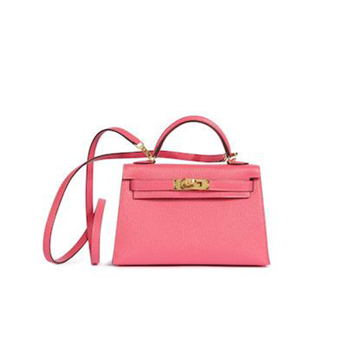 [스페셜오더]HERMES-에르메스 핑크 Epsom 골드장식 미니 Kelly 켈리 백 19CM