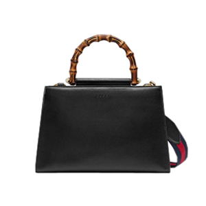 [스페셜오더]GUCCI-459076 8974 구찌 Nymphea 블랙 가죽 스몰 탑 핸들 백