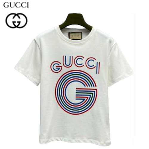 GUCCI-07251 구찌 화이트 프린트 장식 티셔츠 여성용