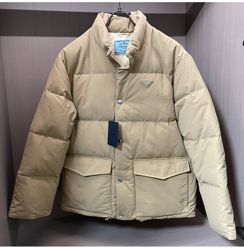 PRADA-251190 2025년 FW 신상 패딩 베이지 남성용