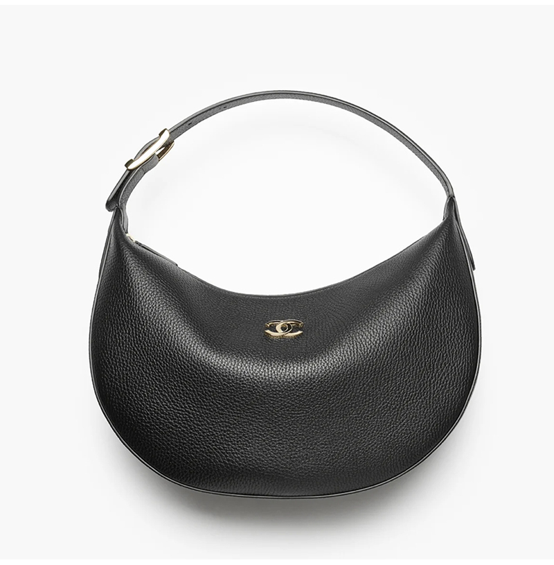 [스페셜오더]CHANEL-AS6570 샤넬 그레인드 카프스킨 골드 메탈 호보 핸드백 블랙