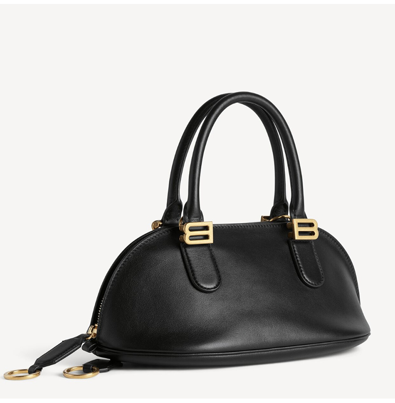 [스페셜오더]BALENCIAGA-8685852 발렌시아가 볼레로 볼링백 미니 블랙 여성용