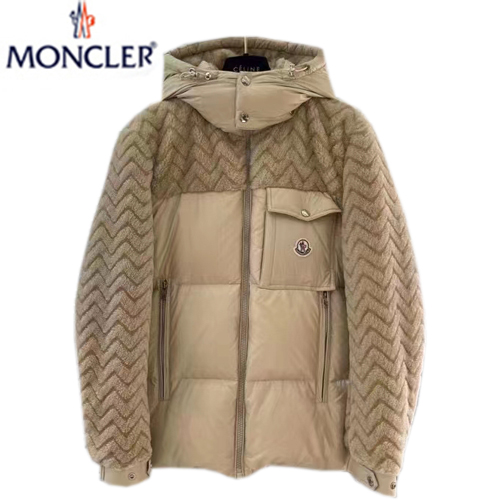 MONCLER-12207 몽클레어 베이지 시어링 패딩 남성용