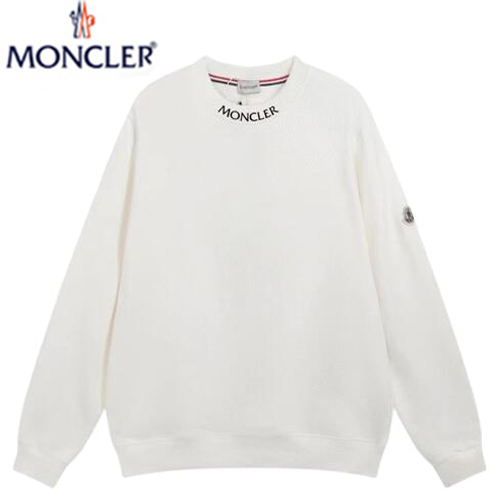 MONCLER-09091 몽클레어 화이트 코튼 스웨트셔츠 남여공용