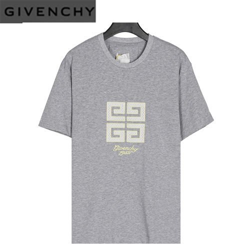 GIVENCHY-07072 지방시 그레이 4G 아플리케 장식 티셔츠 남여공용