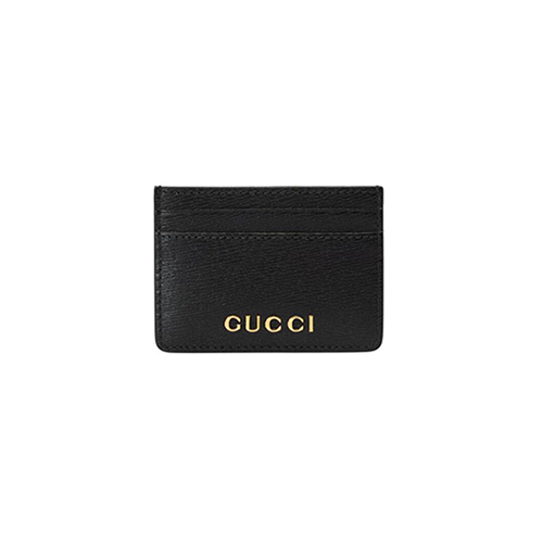 [스페셜오더]GUCCI-773428 1000 구찌 블랙 스크립트 카드 케이스