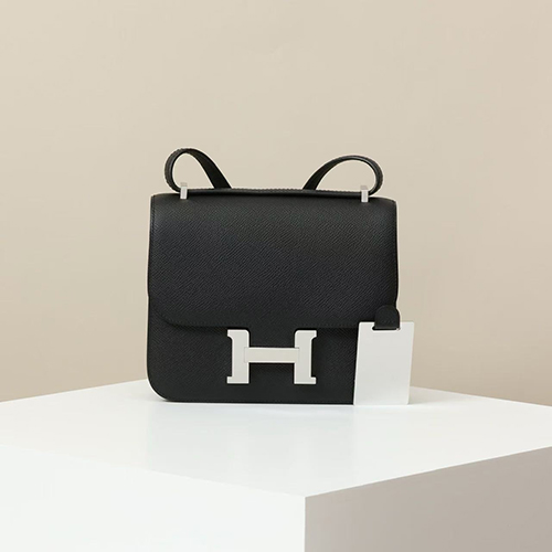 [스페셜오더]HERMES-11261 에르메스 블랙 앱송 실버 메탈 Constance 콘스탄스 19CM