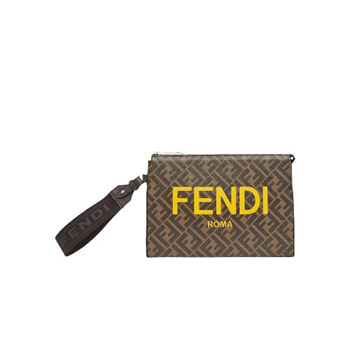 [스페셜오더]FENDI-7VA564 펜디 브라운 FF 패브릭 클러치 백