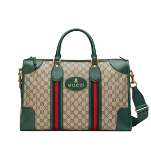 GUCCI-480500 8341 구찌 Neo Vintage Web 디테일 소프트 GG 수프림 미디엄 더플 백 그린