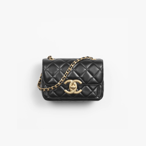 [스페셜오더]CHANEL-AS5026 샤넬 24FW 블랙 램스킨 미니 레플리카 플랩 백 19cm