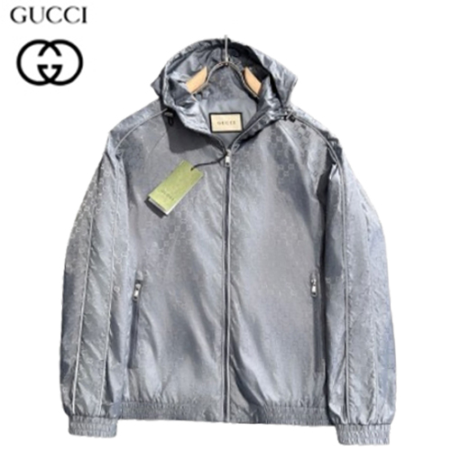 GUCCI-02193 구찌 그레이 GG 나일론 바람막이 후드 재킷 남여공용