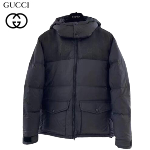 GUCCI-11143 구찌 블랙 GG 나일론 패딩 남성용