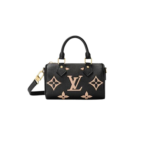 [스페셜오더]LOUIS VUITTON-M81456 루이비통 블랙/크렘 모노그램 앙프렝뜨 나노 스피디