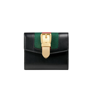 [스페셜오더]GUCCI-476081 1060 구찌 Gucci Sylvie 가죽 지갑 블랙