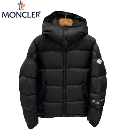 MONCLER-12084 몽클레어 블랙 프린트 장식 패딩 남여공용