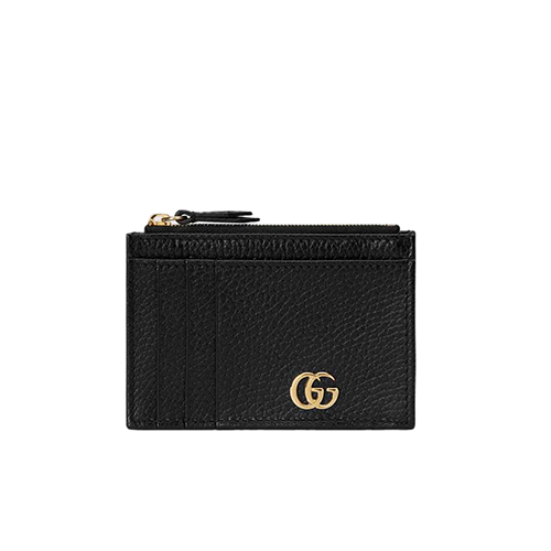 [스페셜오더]GUCCI-574804 1000 구찌 GG 마몽 블랙 가죽 카드 케이스