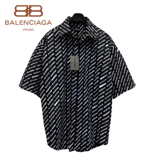 BALENCIAGA-06275 발렌시아가 블랙 코튼 셔츠 남여공용