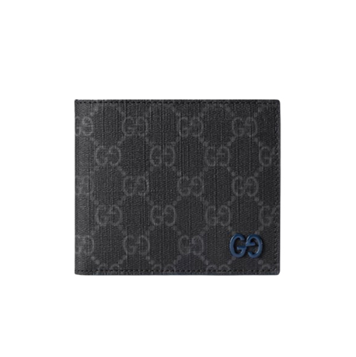 [스페셜오더]GUCCI-768243 1052 구찌 블랙/블루 GG 바이폴드 지갑