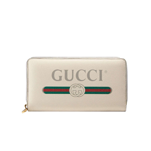 [스페셜오더]GUCCI-496317 8820 구찌 화이트 가죽 Gucci 로고 집 어라운 월릿