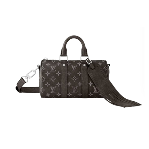 [스페셜오더]LOUIS VUITTON-M11595 루이비통 블랙 브러시드 모노그램 키폴 반둘리에 25