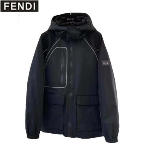 FENDI-12076 펜디 블랙 나일론 파카 남성용