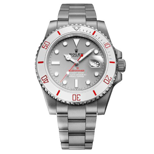 [스페셜오더]ROLEX x DiW-116610 롤렉스 서브마리너 스틸 화이트 베젤 GLACIAL 904L