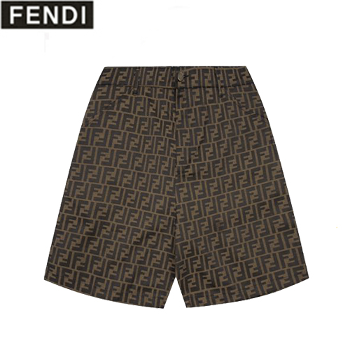 FENDI-06287 펜디 브라운 더블 F 캐쥬얼 쇼츠 남여고용