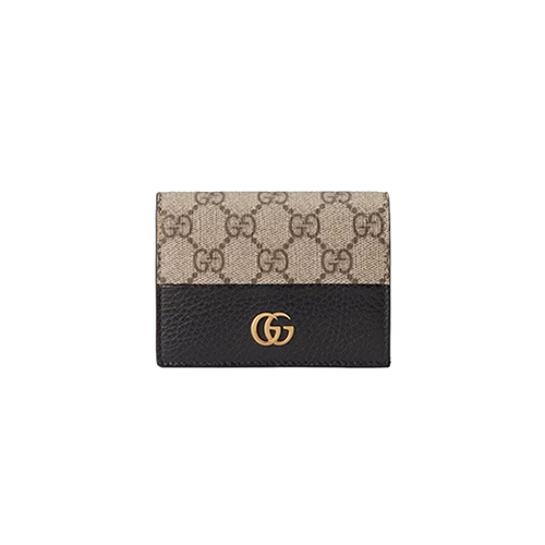 [스페셜오더]GUCCI-658610 1283 구찌 블랙 GG 마몽 카드 케이스 지갑