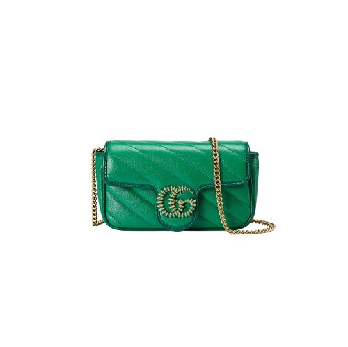 [스페셜오더]GUCCI-574969 3862 구찌 그린&에메랄드 GG 마몽 수퍼 미니 백