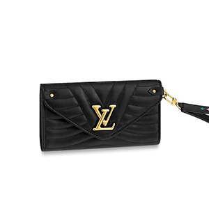 [스페셜오더]LOUIS VUITTON-M63298 루이비통 블랙 송아지 가죽 뉴 웨이브 롱 월릿