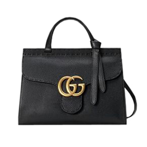 [스페셜오더]GUCCI-421890 1000 구찌 GG Marmont 블랙 가죽 탑 스몰 핸들 백 